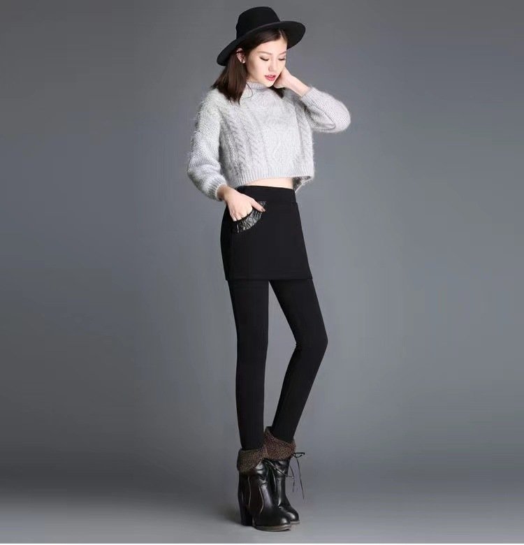 Женская зимняя юбка-платье с утеплением оптом из Китая