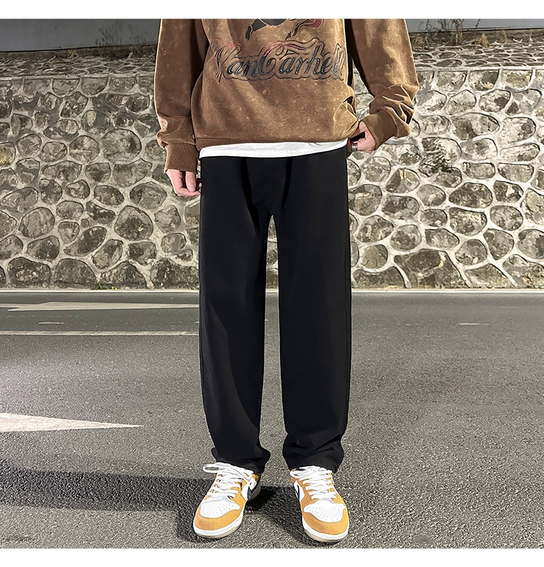 Широкие джинсы мужские в стиле Хонгконг весна оптом из Китая