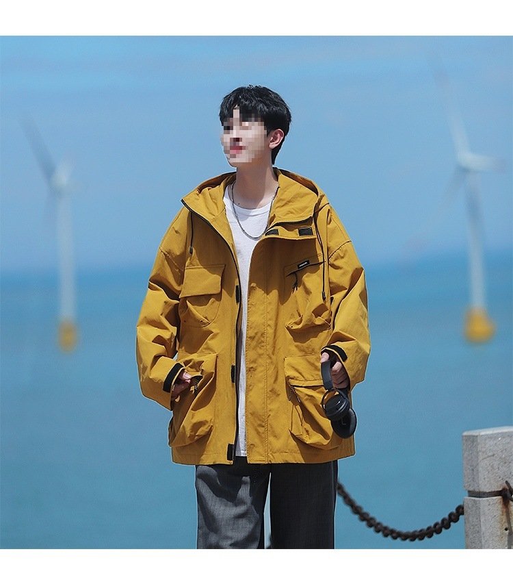 Ветровка военного стиля с капюшоном оптом из Китая