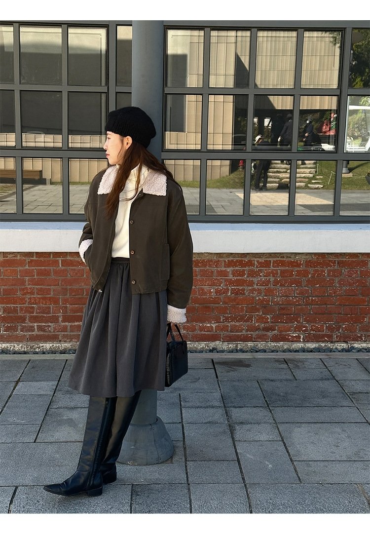 Женская зимняя юбка из вельвета оптом из Китая