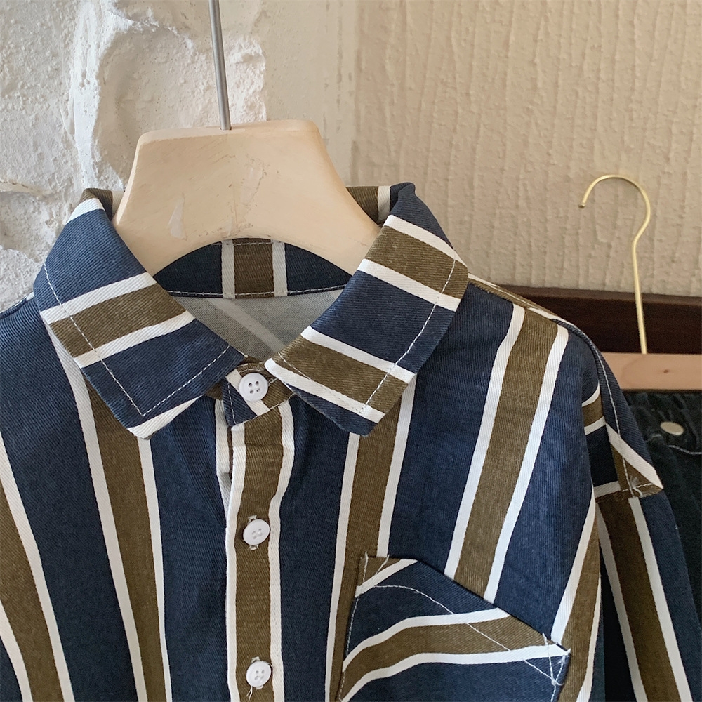 Детская куртка в полоску осенняя 2024 оптом из Китая