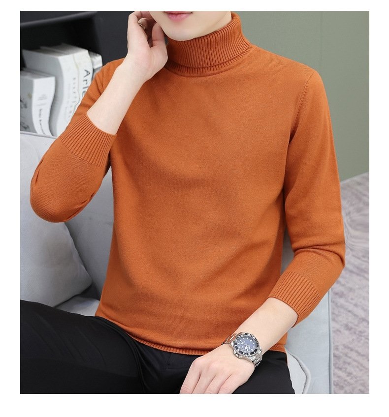 Мужской свитер с высоким воротником и утеплением оптом