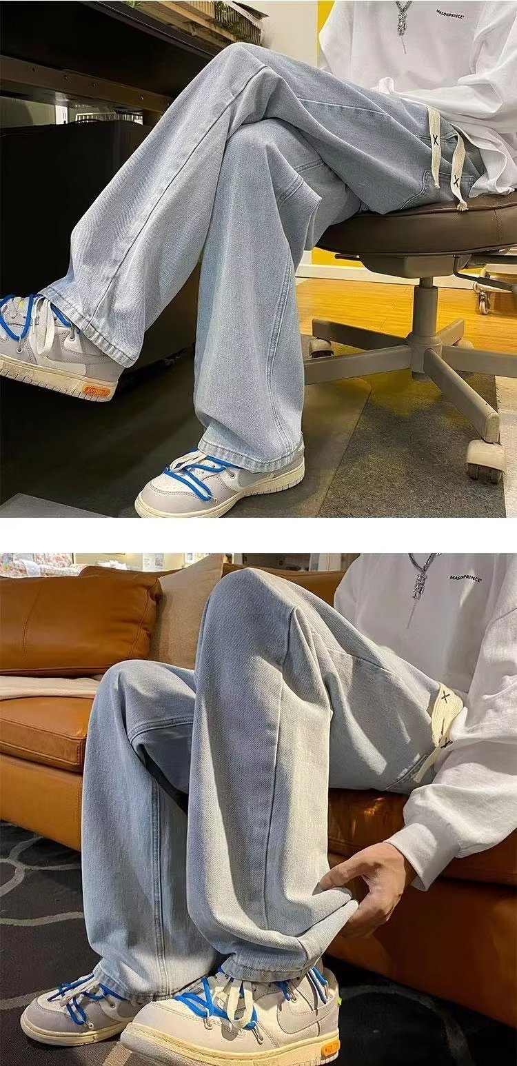 Мужские джинсы в стиле американского вайба оптом из Китая