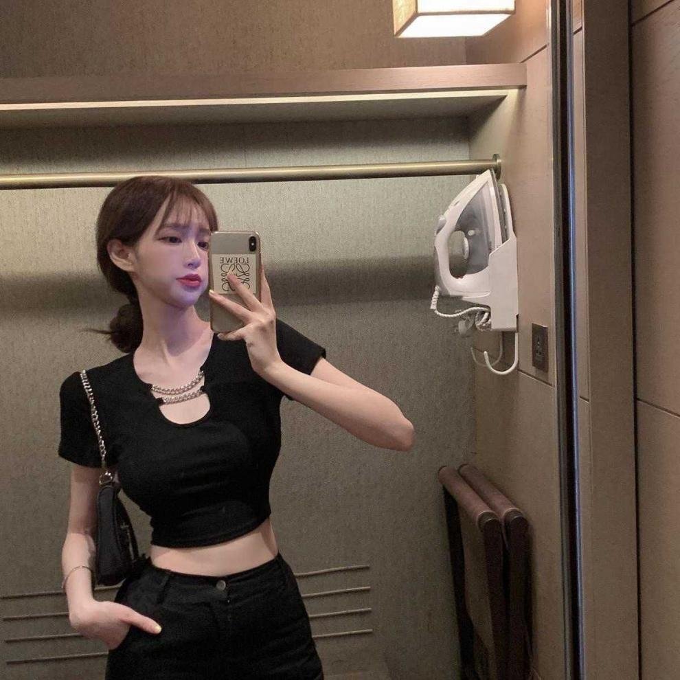 Футболка Черная с острым дизайном оптом