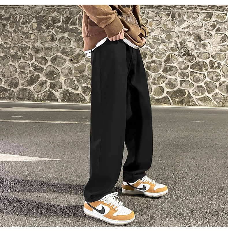 Широкие джинсы мужские в стиле Хонгконг весна оптом из Китая