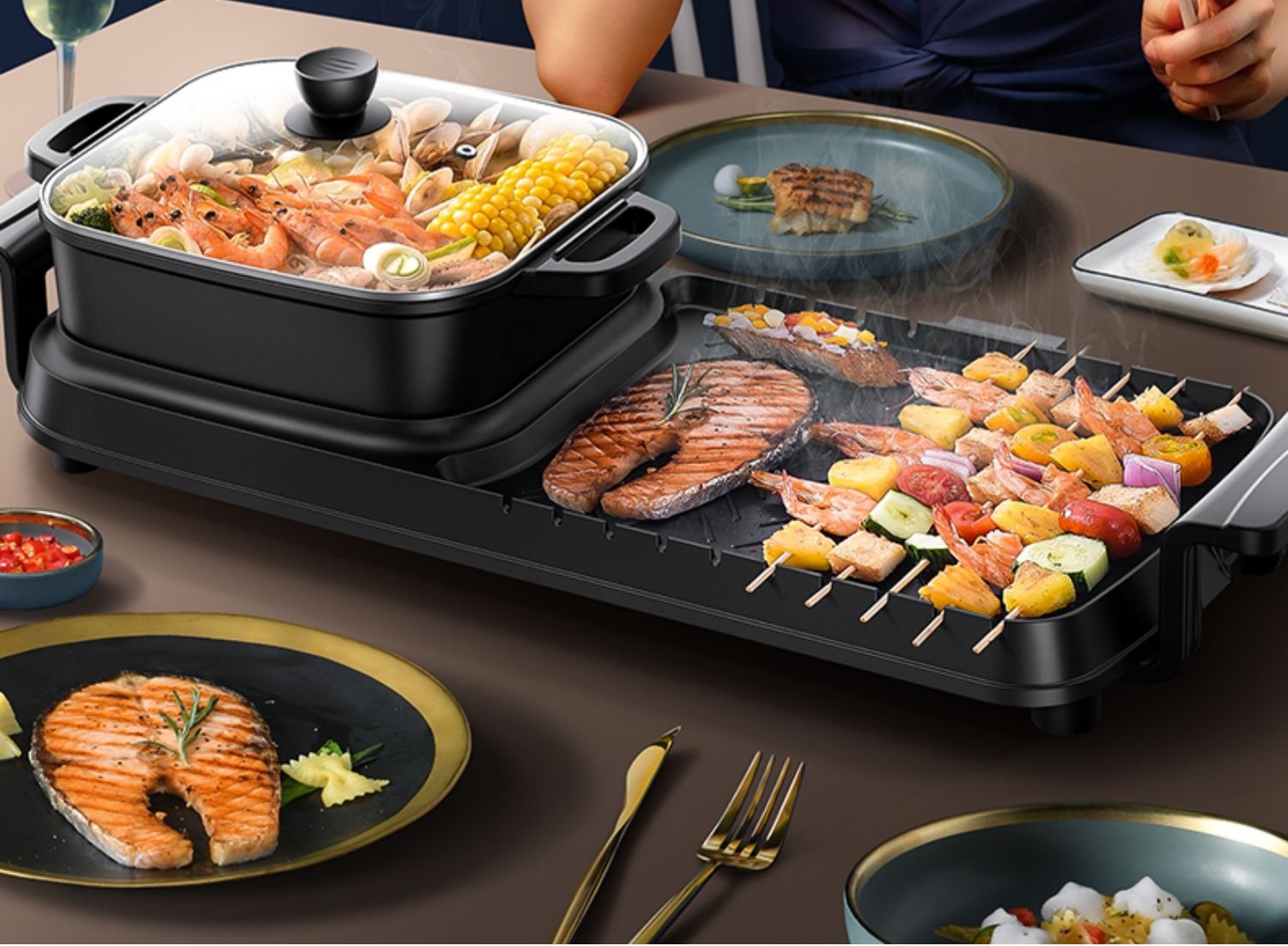 Многофункциональная сковорода для жарки и гриля оптом