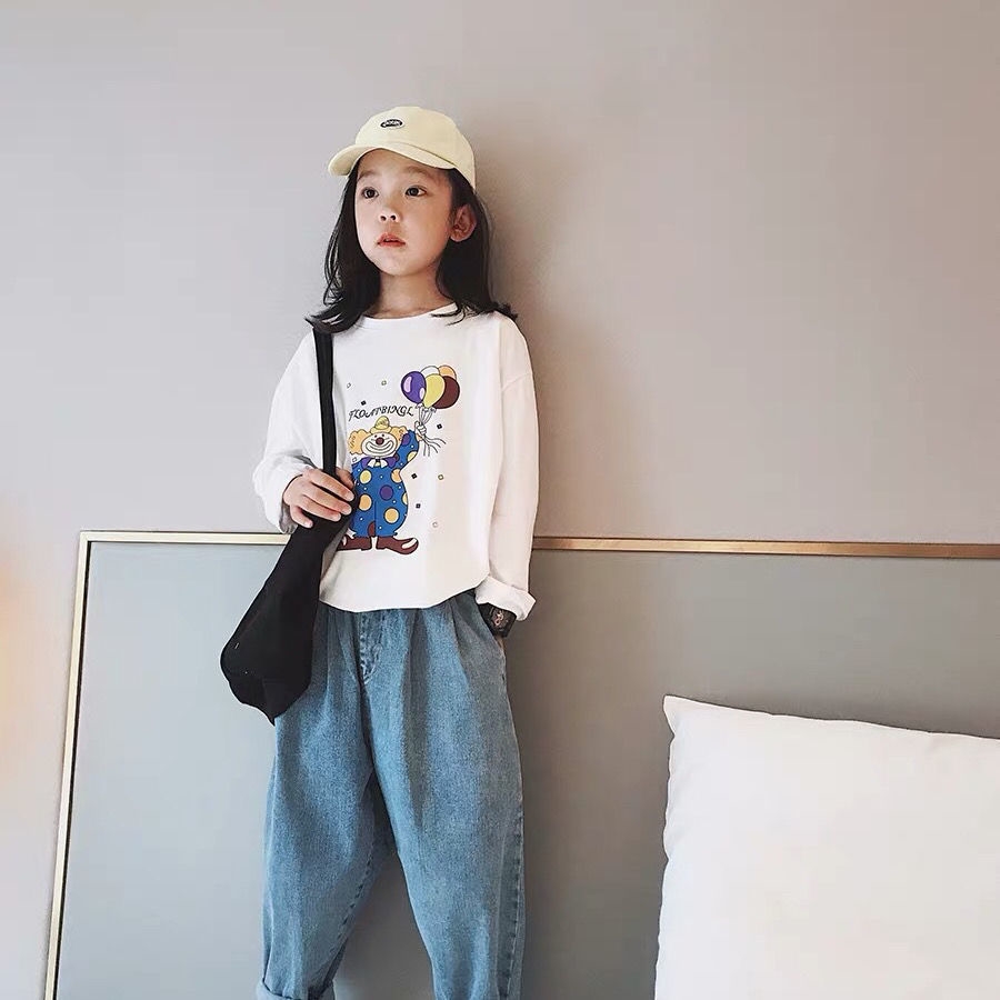 Джинсы для девочек весенне-осенние оптом из Китая