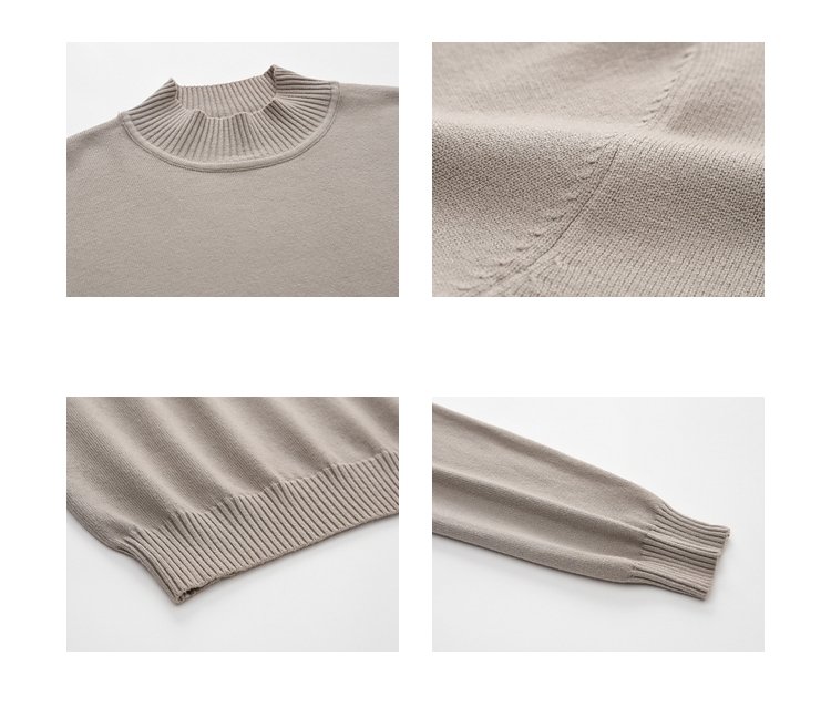 Мужской свитер с полувысоким воротником оптом