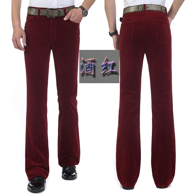 Мужские джинсы винтажного фасона из классического бархата оптом из Китая
