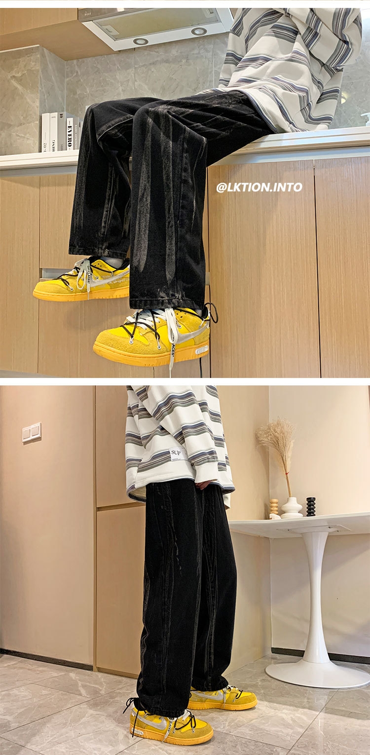 Новые мужские джинсы в стиле Гонконг весна-осень оптом из Китая