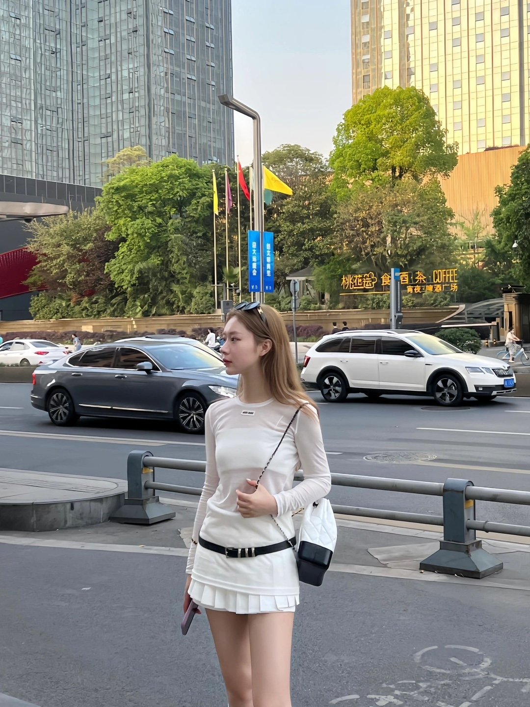 Miumiu Топ с длинным рукавом из шелка оптом