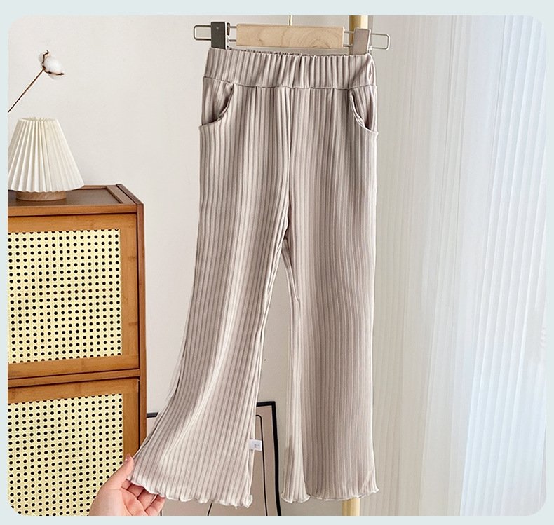 Детские летние брюки с широкими штанинами оптом