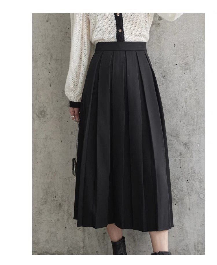 Юбка в стиле ретро с высокой талией и узором в виде зонта оптом из Китая