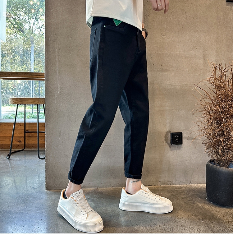 Мужские джинсы летние узкие прямые брюки оптом из Китая