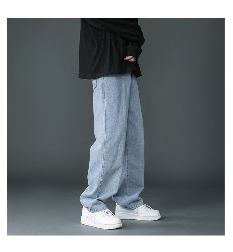 Мужские джинсы 2024 с прямыми штанинами оптом из Китая