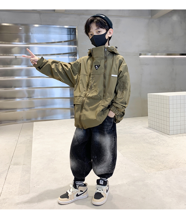 Детский плащ 2024 весна-осень оптом из Китая