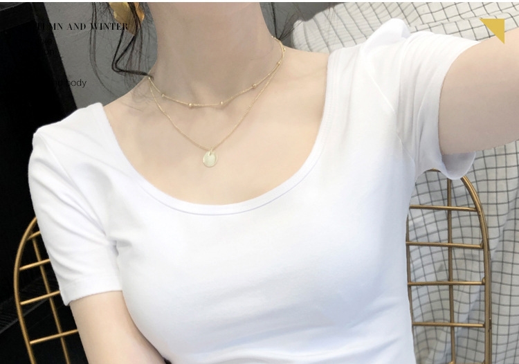 Белая футболка с коротким рукавом оптом из Китая