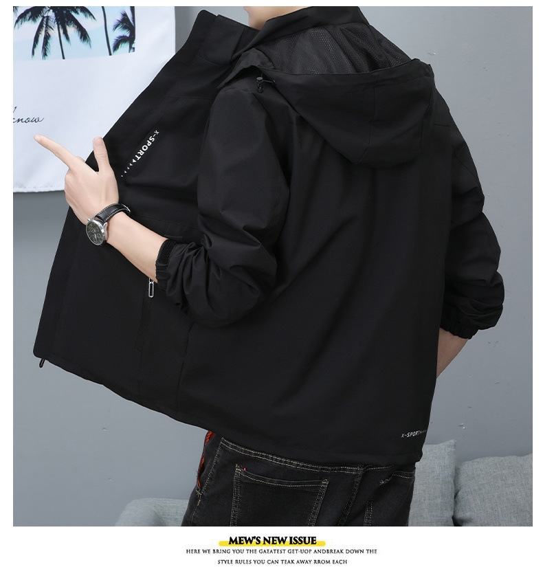 Мужская куртка с защитой от ветра и воды оптом из Китая