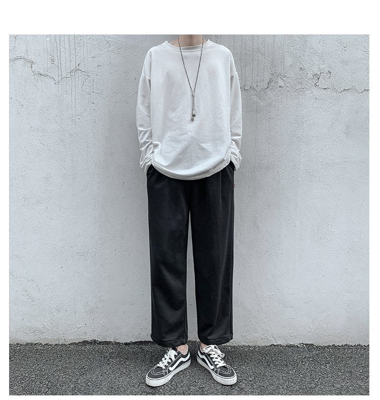 Мужские широкие джинсы в стиле ханбан с высокой посадкой оптом из Китая