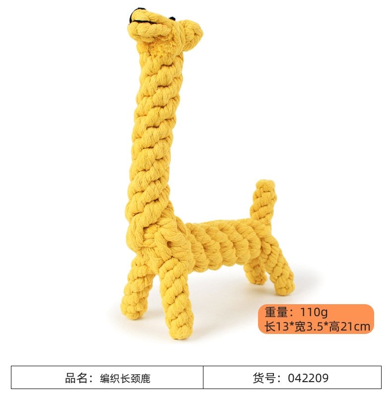 Плетеная игрушка для собак из хлопковой веревки оптом из Китая