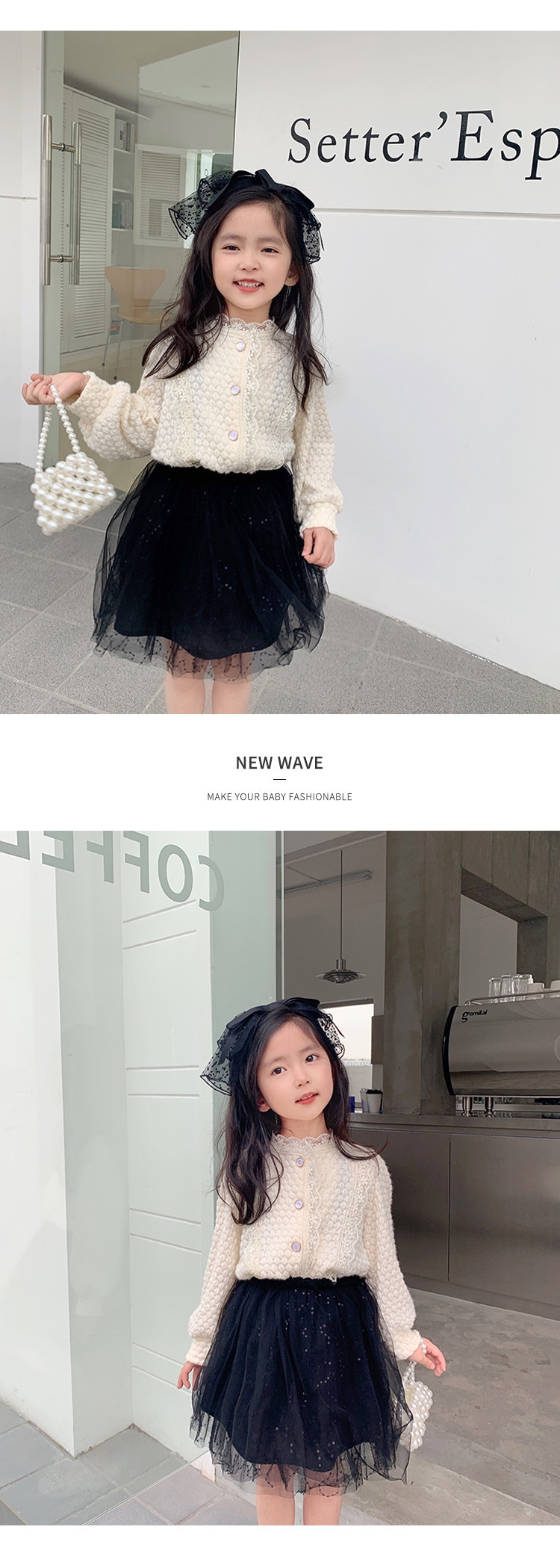 Детская блузка с цветочным краем оптом из Китая