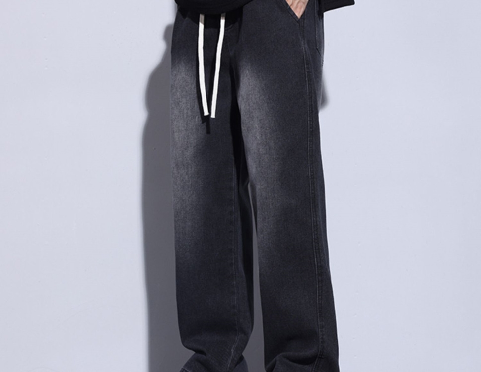 Мужские джинсы черного цвета оптом из Китая