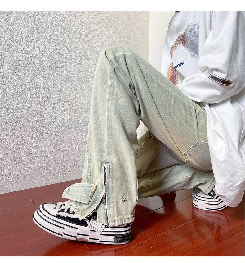 Черные джинсы с прямыми брюками оптом из Китая