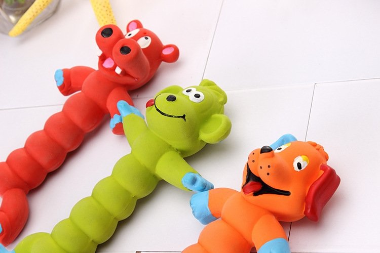 Резиновая игрушка для собак с пищалкой оптом из Китая