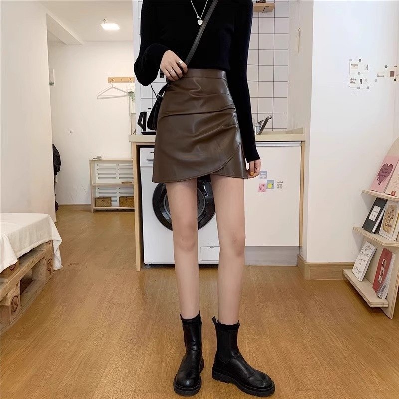 Женская короткая юбка с высокой талией и складками оптом из Китая