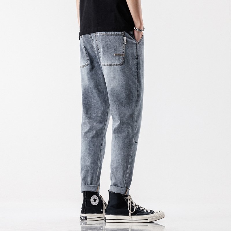 Мужские джинсы с широкими штанинами оптом из Китая