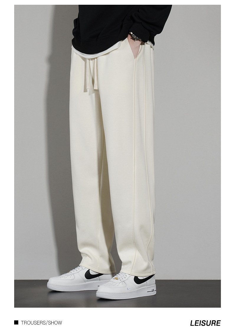 Мужские длинные брюки с прямыми штанинами оптом из Китая