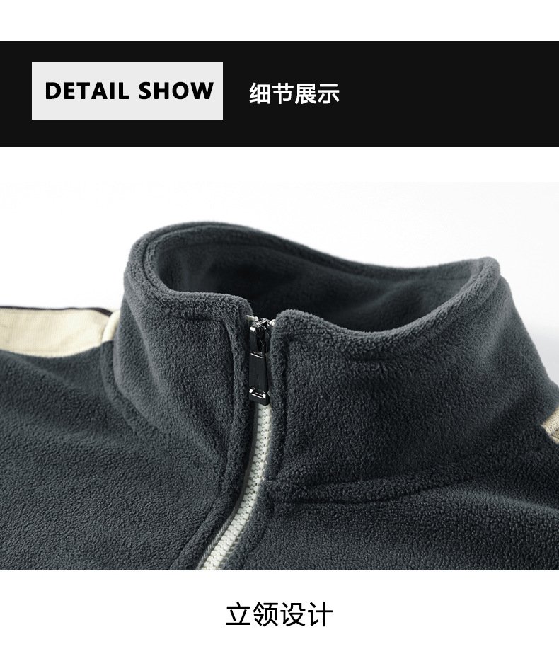 Мужская куртка с начесом и застежкой на молнии оптом из Китая