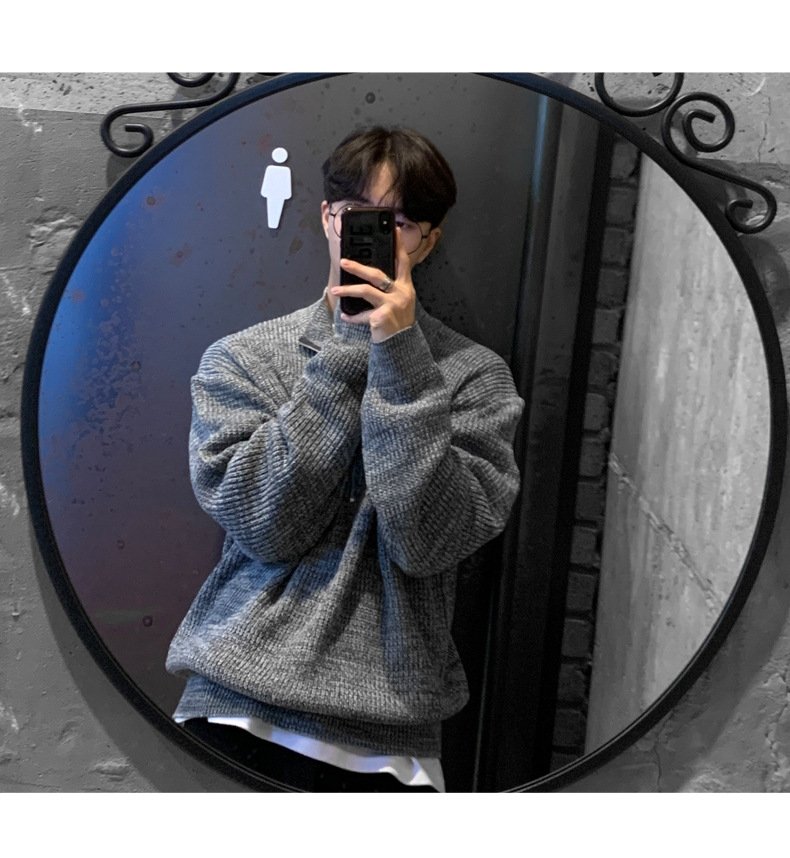 Мужская толстовка с высоким воротником и молнией оптом