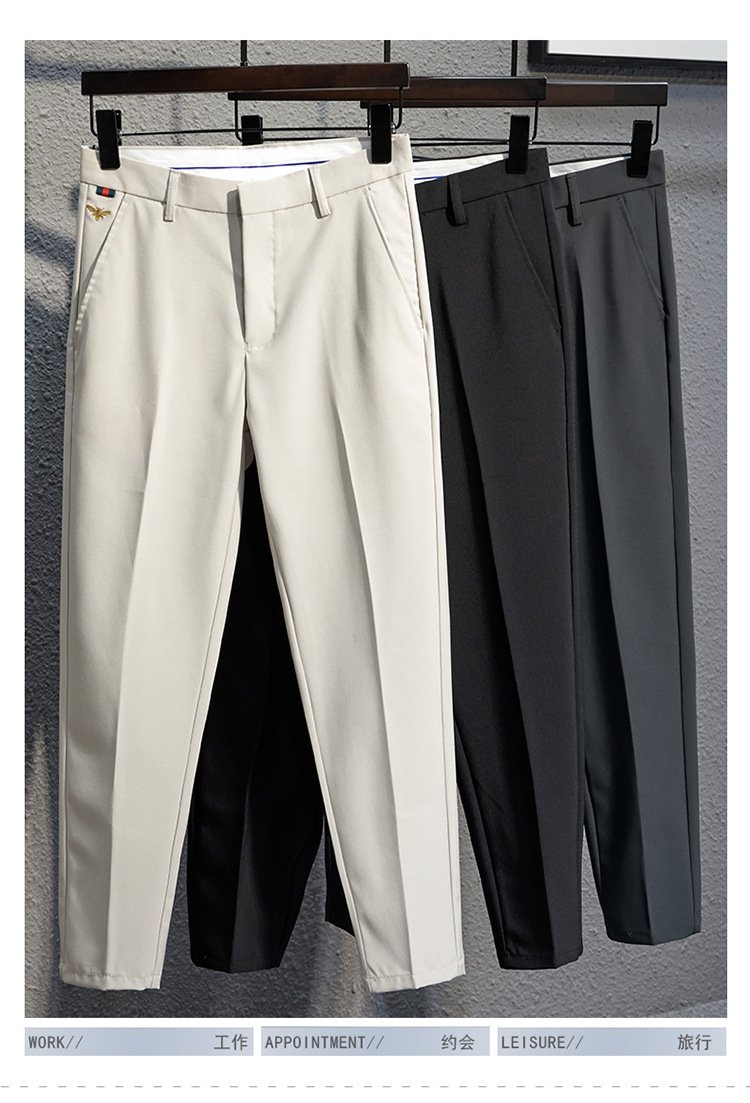 Мужские черные узкие брюки оптом из Китая