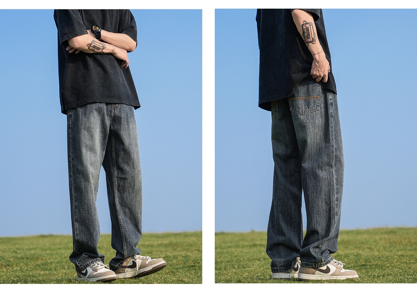 Мужские джинсы в стиле Гонконга оптом из Китая