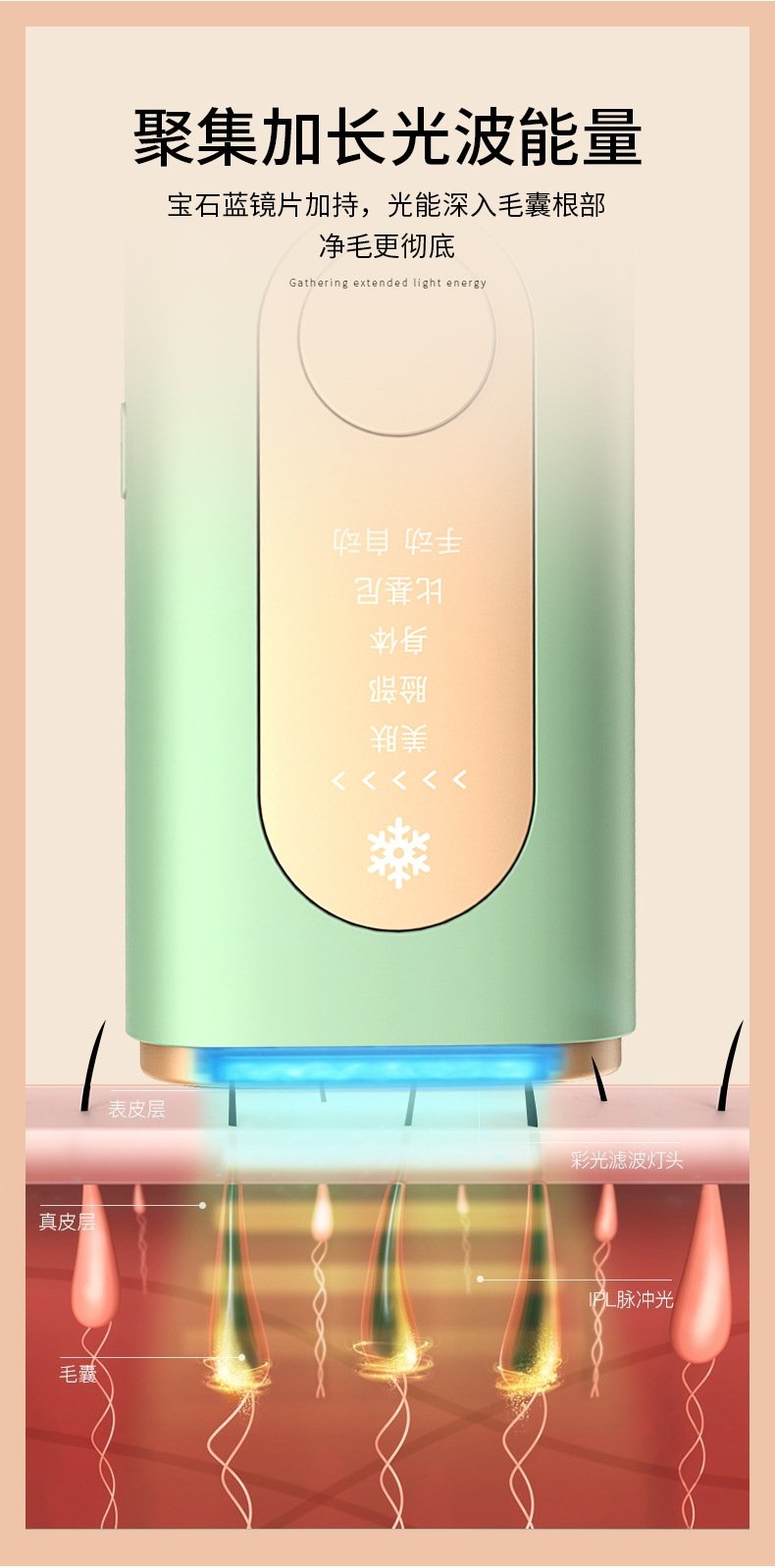 Лазерный эпилятор с функцией криотерапии оптом из Китая