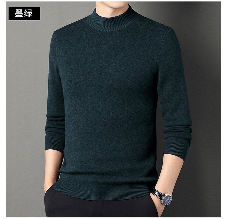 Мужской свитер с высоким воротником и утеплением оптом