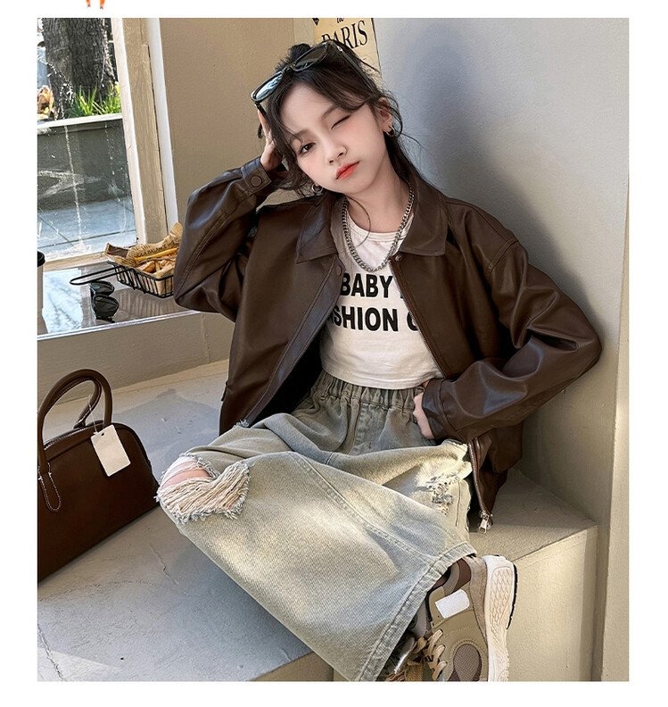 Детская куртка весна-осень 2024 оптом из Китая