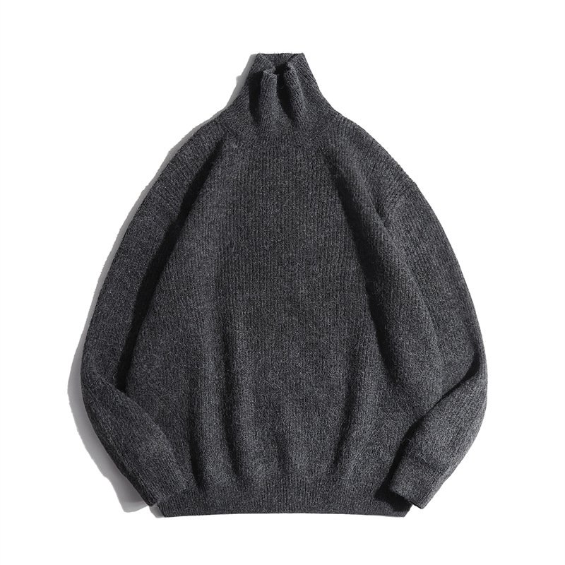 Мужской свитер с высоким воротником и широкими рукавами оптом