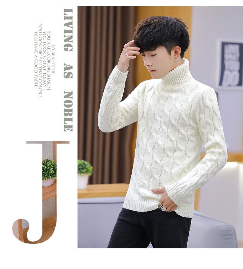 Мужской свитер с высоким воротником оптом