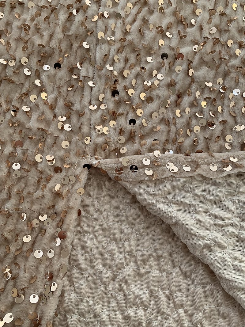 Высокая юбка с блестками из бархата оптом из Китая