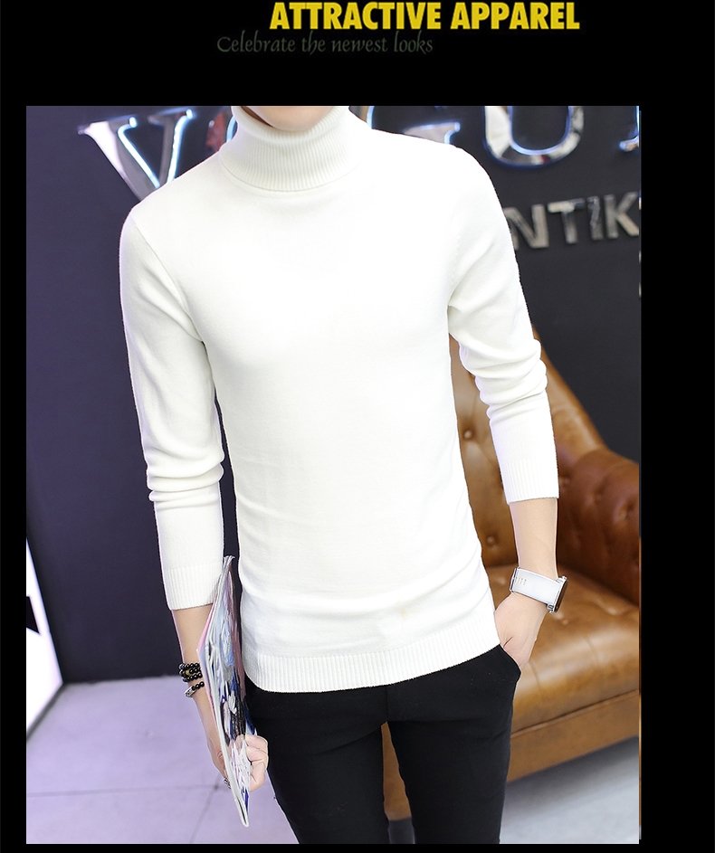 Мужской свитер с высоким воротником оптом