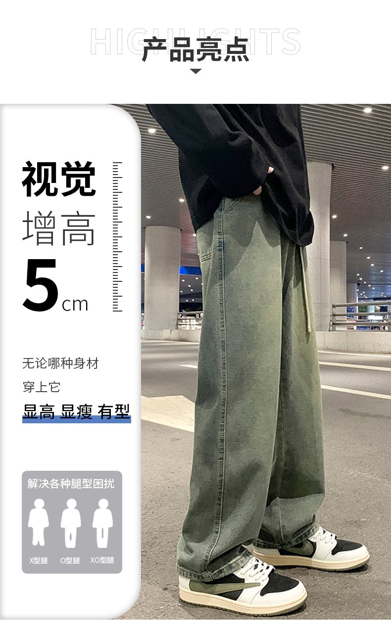 Мужские джинсы 2024 винтажного стиля оптом из Китая