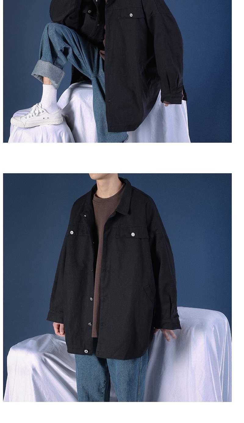 Весенне-осенняя мужская куртка в стиле ретро с крупным рисунком оптом из Китая