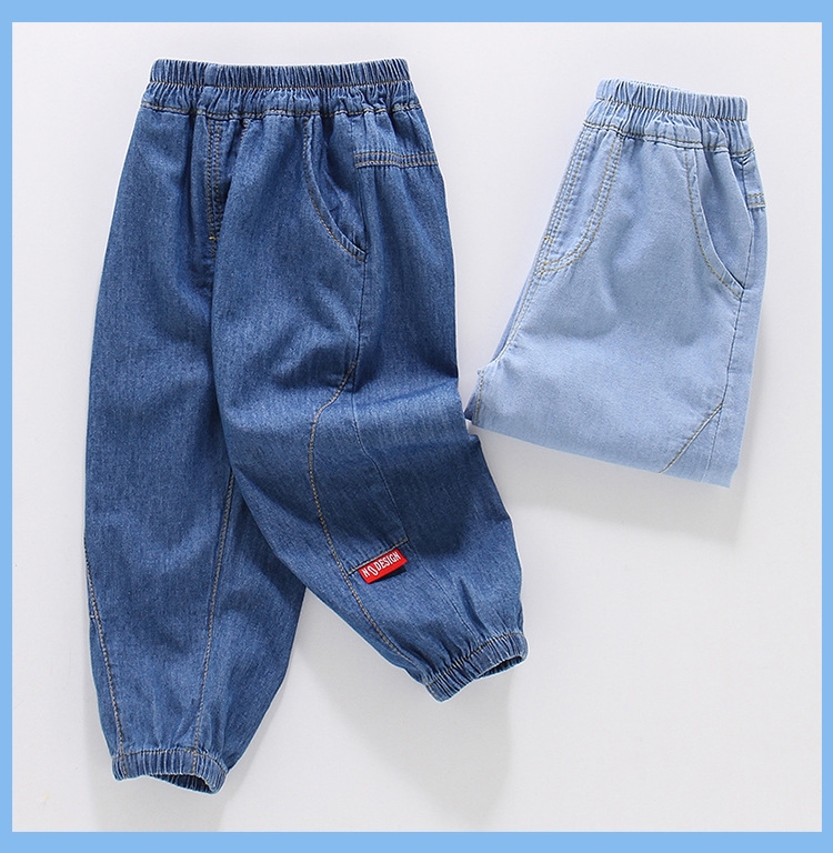 Детские джинсовые брюки с защитой от комаров оптом из Китая