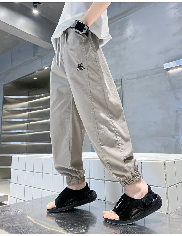 Детские летние хлопковые брюки 2024 нового дизайна оптом