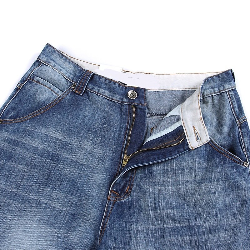 Мужские джинсы с множеством карманов оптом из Китая
