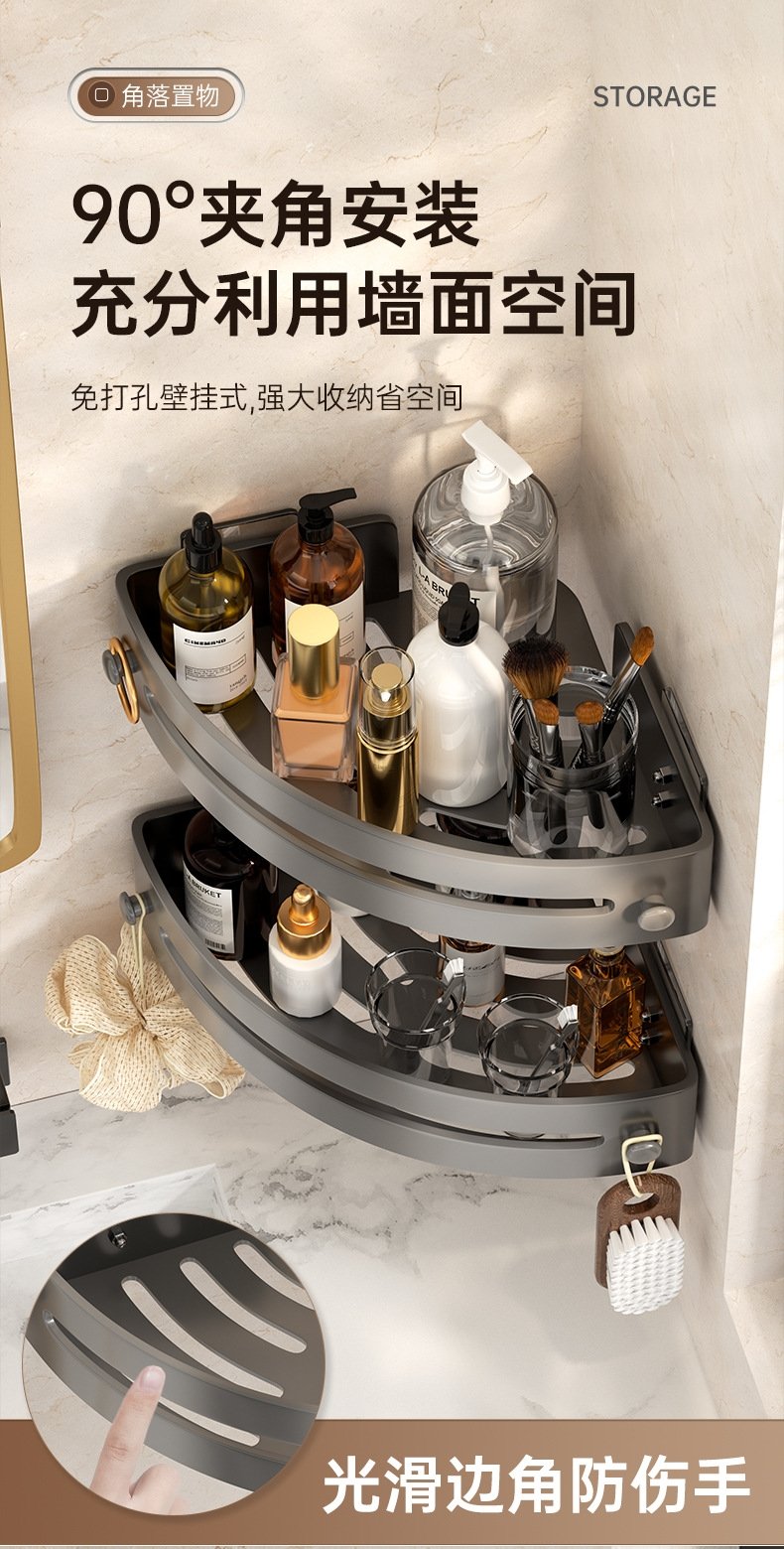 Угловая полка для ванной комнаты и кухни оптом