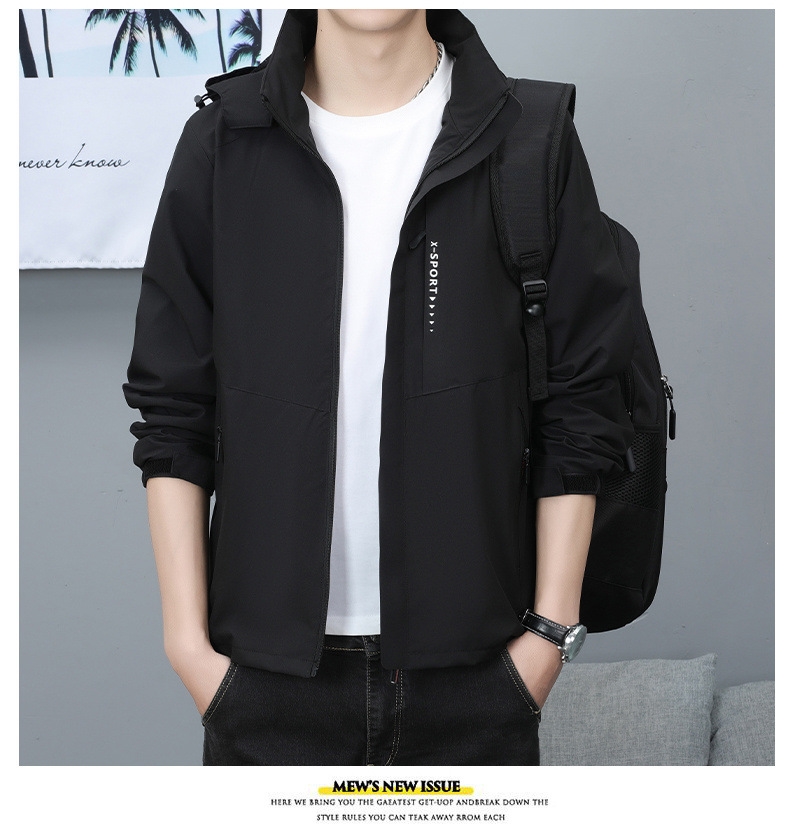 Мужская куртка с защитой от ветра и воды оптом из Китая