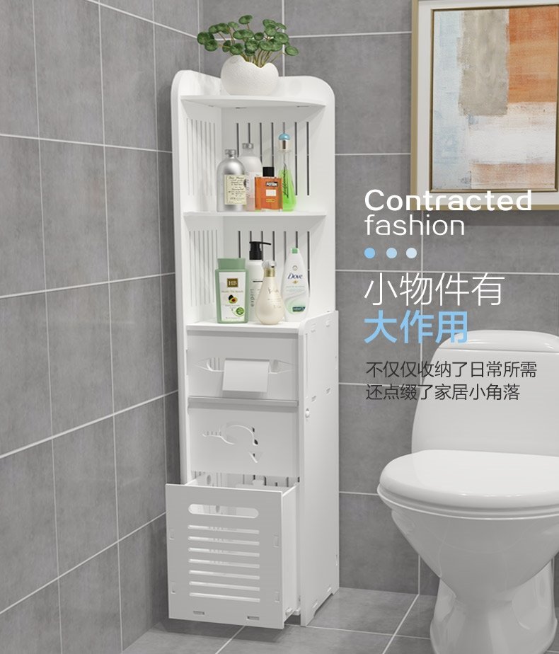 Полка для ванной комнаты с множеством уровней и треугольной формой, напольная, пластиковая, без сверления оптом